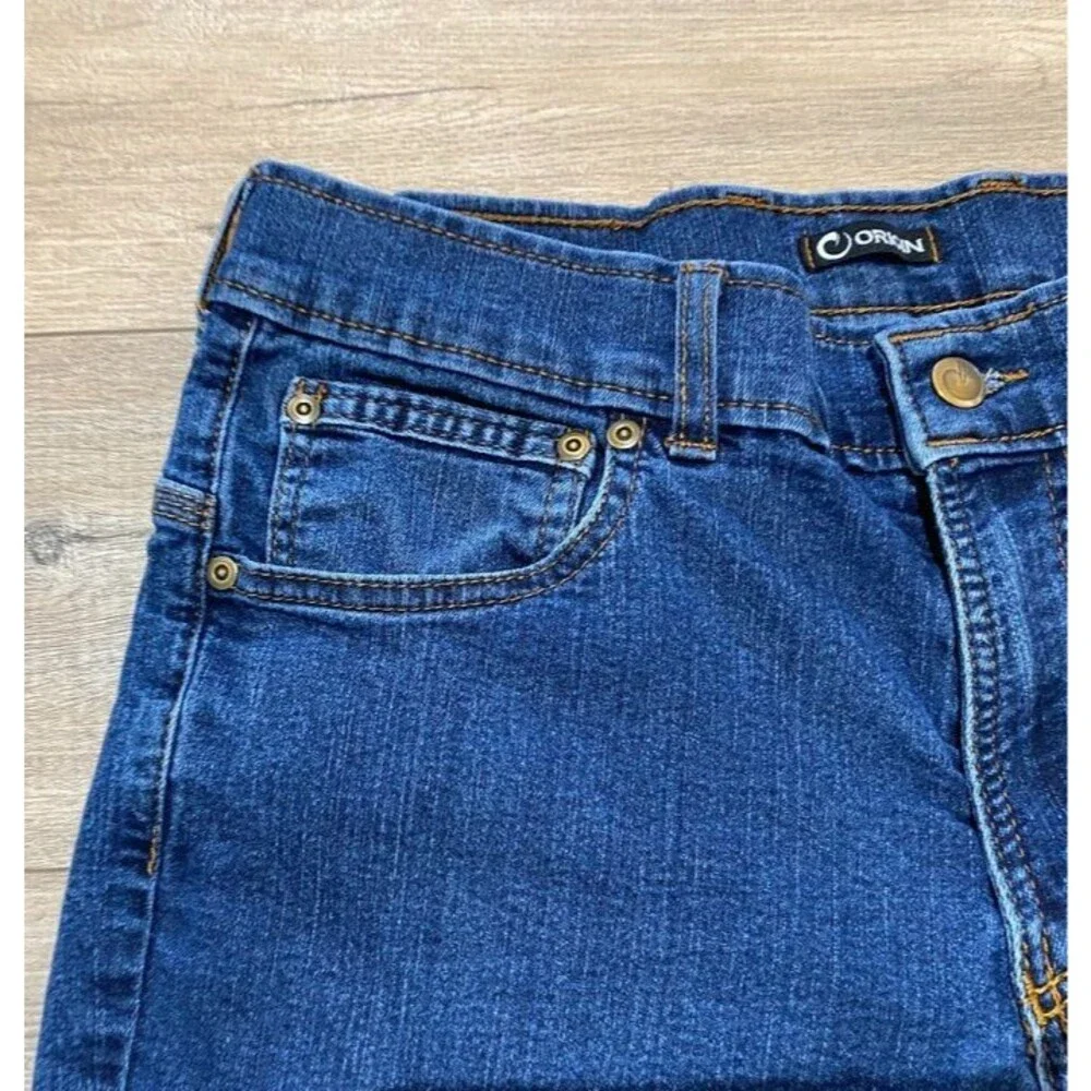 Origin Delta68 Mens 32X32 Tapered Relaxed Dark Stretch Jeans USA Made - Picture 3 of 12